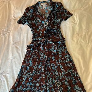 BLUMARINE 100% SILK Y2K DRESS SZ 2